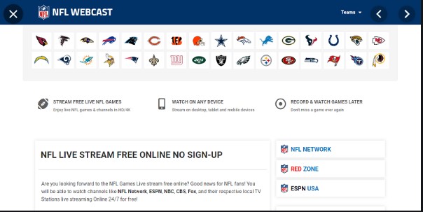 NFLWebCast - Best Live Streaming Site