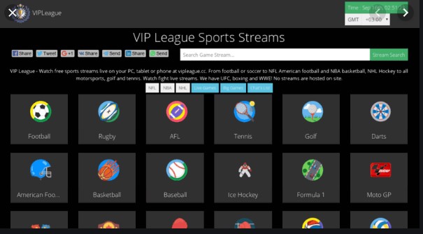 VIP League - Top Sports Streaming Site