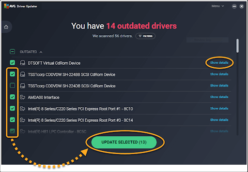 AVG Driver Updater - Update Driver