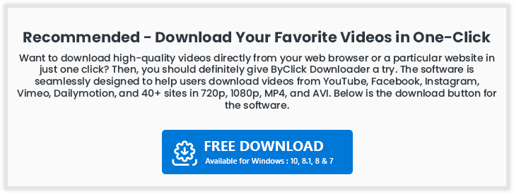 download your favorite videos in one-click