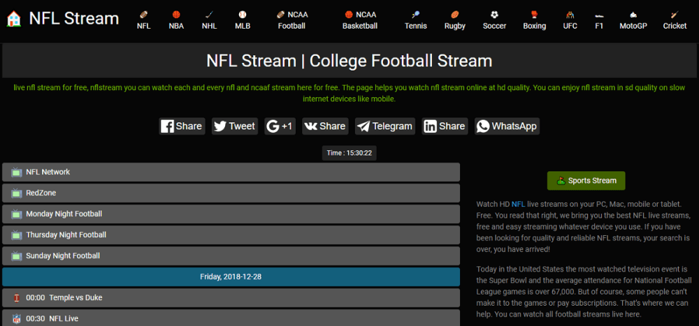 Nfl Stream - Best Sports Streaming Site