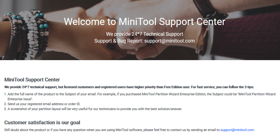 MiniTool Power Data Recovery Technical Support MiniTool Power Data Recovery Technical Support