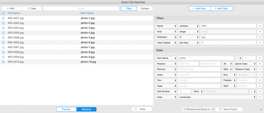 Smart File Renamer Smart File Renamer