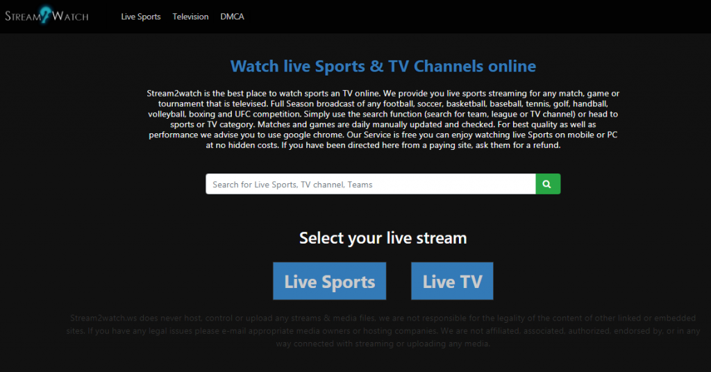 Stream to Watch - Best Free Sports Streaming Site