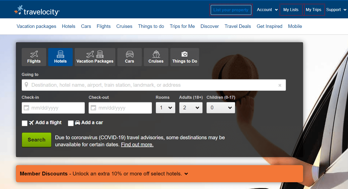 Travelocity - Best Travel, Hotel Booking Site